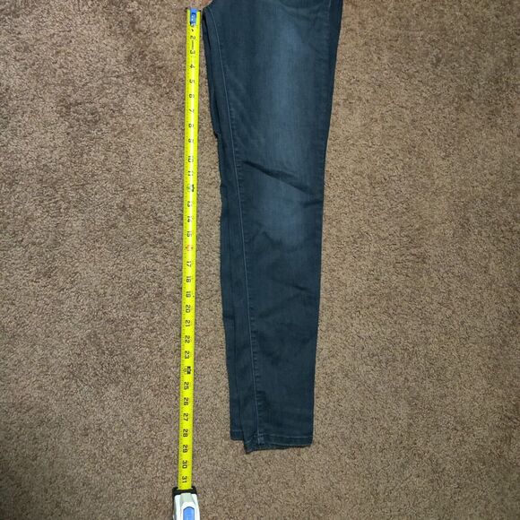 Judy Blue Skinny Fit Distressed Jeans Dark Wash Size 15/32 34x30 - Picture 6 of 10